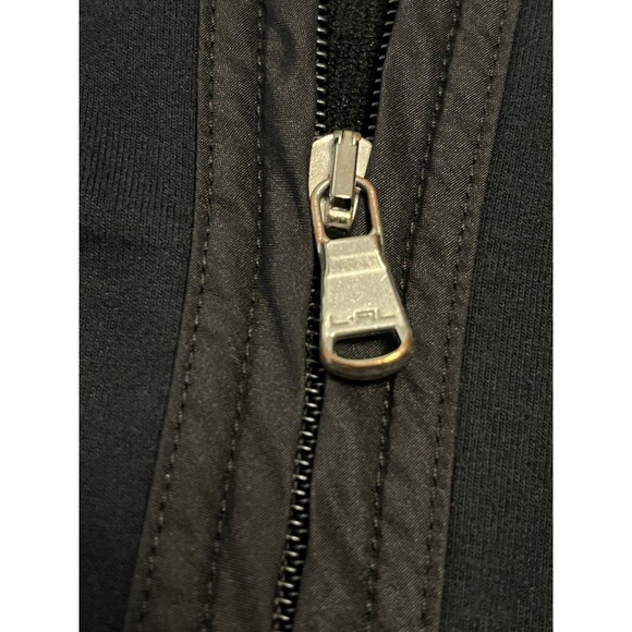 VINTAGE POLO by RALPH LAUREN BLACK PULLOVER SWEATSHIRT HOODIE 1/4 ZIPPER XL - Picture 2 of 10